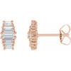 14 Karat Rose Gold 1/2 CTW Lab-Grown Diamond Earrings