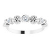 14K White .10 CTW  Natural Diamond Bezel-Set Ring              