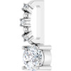Sterling Silver 1/4 CTW Natural Diamond Charm/Pendant