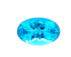 3.78ct Blue Apatite Oval Gem - Bright Slightly Greenish Blue - $1114 USD