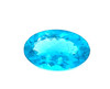 4.46ct Blue Apatite Oval Gem - Vivid Greenish Blue - $1314 USD