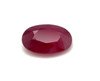3.76ct Dark Slightly Pinkish Red Ruby Oval Gem - $1836 USD