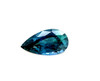 0.94 Carat Blue Sapphire Pear Gem - Violetish Blue - $2521 USD