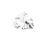 Trillion 1 carats White Sapphire, 6.61 x 6.52 x 3.56