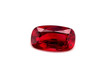 Antique Cushion Shape, 1.6 Carat, Fine Ruby Gemstone,, 7.86 x 5.48 x 3.8