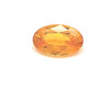 2.50 Carat Orange Sapphire Oval - Medium Dark Yellowish Gem - $4263 USD