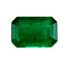0.5 Carat Fine Green Emerald Gemstone in Octagon Cut, 6 x 4 mm