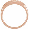 7 Stone Band Mounting in 10 Karat Rose Gold for Round Stone