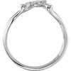 Initial Ring Mounting in Platinum