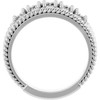 Family Negative Space Ring Mounting in Platinum for Round Stone