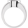 Bezel Set Ring Mounting in 18 Karat Rose Gold for Oval Stone