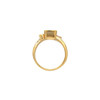 Bezel Set Ring Mounting in 18 Karat Rose Gold for Emerald cut Stone