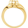 Bezel Set Ring Mounting in 18 Karat Rose Gold for Round Stone
