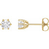 14K Yellow 3/4 CTW Natural Diamond Stud Earring