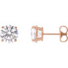14K Rose 2 1/2 CTW Lab-Grown Diamond Earrings