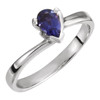 Pear Solitaire Ring Mounting in Platinum for Pear Cut Stone