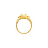 Scroll Solitaire Ring Mounting in 18 Karat Rose Gold for Oval Stone