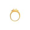 Scroll Solitaire Ring Mounting in 18 Karat White Gold for Oval Stone