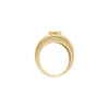 Bezel Set Ring Mounting in 18 Karat Rose Gold for Pear Cut Stone