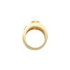 Etruscan Style Bezel Set Band Mounting in 14 Karat Rose Gold for Oval Stone