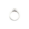 Bezel Set Ring Mounting in Platinum for Square Stone