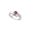 Bezel Set Ring Mounting in 10 Karat Rose Gold for Square Stone
