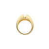 Oval Bezel Set Ring Mounting in 10 Karat Rose Gold for Oval Stone