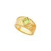 Bezel Set Solitaire Ring Mounting in 10 Karat Rose Gold for Square Stone