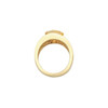 Bezel Set Solitaire Ring Mounting in 14 Karat Rose Gold for Square Stone