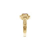 Beaded Halo Style Ring Mounting in 10 Karat Rose Gold for Round Stone