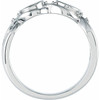 Family Bezel Set Ring Mounting in Platinum for Oval Stone