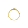 Family Ring Mounting in 18 Karat Yellow Gold for Oval Stone