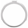 Family Ring Mounting in Platinum for Square Stone
