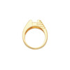 Bezel Set Solitaire Ring Mounting in 10 Karat Rose Gold for Oval Stone