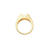 Bezel Set Solitaire Ring Mounting in 18 Karat Yellow Gold for Oval Stone