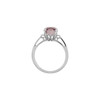 Fleur de lis Ring Mounting in 14 Karat Rose Gold for Cushion Stone