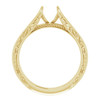Solitaire Engagement Ring or Band Mounting in 10 Karat Yellow Gold for Round Stone
