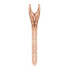 Solitaire Engagement Ring or Band Mounting in 18 Karat Rose Gold for Round Stone