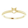 Youth Birthstone Ring Mounting in 10 Karat Yellow Gold for Round Stone