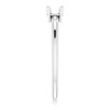 Youth Birthstone Ring Mounting in 18 Karat White Gold for Round Stone