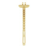 Halo Style Engagement Ring Mounting in 10 Karat Yellow Gold for Marquise Stone