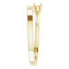 Engravable Family Ring Mounting in 10 Karat Yellow Gold for Round Stone