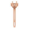 Knot Ring Mounting in 18 Karat Rose Gold for Oval Stone