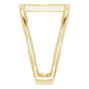 Family Negative Space Ring Mounting in 10 Karat Yellow Gold for Round Stone