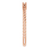 Family Rope Ring Mounting in 18 Karat Rose Gold for Round Stone