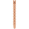 Family Beaded Ring Mounting in 18 Karat Rose Gold for Round Stone