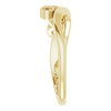 Family Freeform Ring Mounting in 10 Karat Yellow Gold for Round Stone