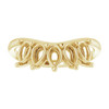 Family Ring Mounting in 18 Karat Yellow Gold for Pear Stone