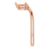 Family Ring Mounting in 18 Karat Rose Gold for Pear shape Stone
