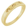 Family Gypsy Set Ring Mounting in 10 Karat Yellow Gold for Round Stone